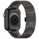 Techsuit Λουράκι Apple Watch 2 / 3 / 4 / 5 / 6 / 7 / 8 / 9 / 10 / SE - 38 / 40 / 41 / 42 mm Watchband από Ανοξείδωτο Ατσάλι W052 - Black