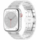 Techsuit Λουράκι Apple Watch 2 / 3 / 4 / 5 / 6 / 7 / 8 / 9 / 10 / SE - 38 / 40 / 41 / 42 mm Watchband από Ανοξείδωτο Ατσάλι W052 - Silver