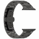 Techsuit Λουράκι Apple Watch 2 / 3 / 4 / 5 / 6 / 7 / 8 / 9 / SE / SE 2 / Ultra / Ultra 2 - 42 / 44 / 45 / 49 mm Watchband από Ανοξείδωτο Ατσάλι W052 - Black