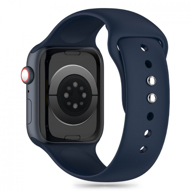 Tech-Protect Λουράκι Apple Watch 2 / 3 / 4 / 5 / 6 / 7 / 8 / 9 / SE / SE 2 / ULTRA / ULTRA 2 - 42 / 44 / 45 / 49 mm Silicone Σιλικόνης - Storm Blue