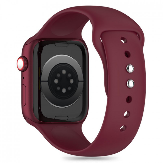 Tech-Protect Λουράκι Apple Watch 2 / 3 / 4 / 5 / 6 / 7 / 8 / 9 / SE / SE 2 / ULTRA / ULTRA 2 - 42 / 44 / 45 / 49 mm Silicone Σιλικόνης - Mulberry