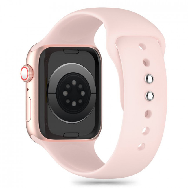 Tech-Protect Λουράκι Apple Watch 2 / 3 / 4 / 5 / 6 / 7 / 8 / 9 / SE / SE 2 / ULTRA / ULTRA 2 - 42 / 44 / 45 / 49 mm Silicone Σιλικόνης - Light Pink