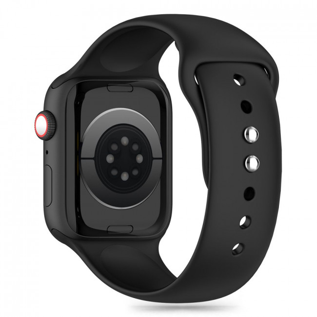 Tech-Protect Λουράκι Apple Watch 2 / 3 / 4 / 5 / 6 / 7 / 8 / 9 / SE / SE 2 / ULTRA / ULTRA 2 - 42 / 44 / 45 / 49 mm Silicone Σιλικόνης - Black