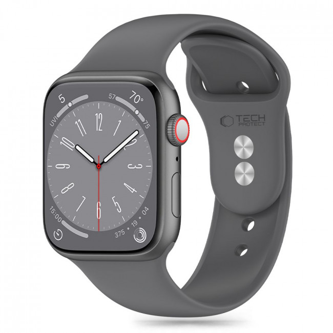 Tech-Protect Λουράκι Apple Watch 2 / 3 / 4 / 5 / 6 / 7 / 8 / 9 / SE / SE 2 / ULTRA / ULTRA 2 - 42 / 44 / 45 / 49 mm Silicone Σιλικόνης - Clay