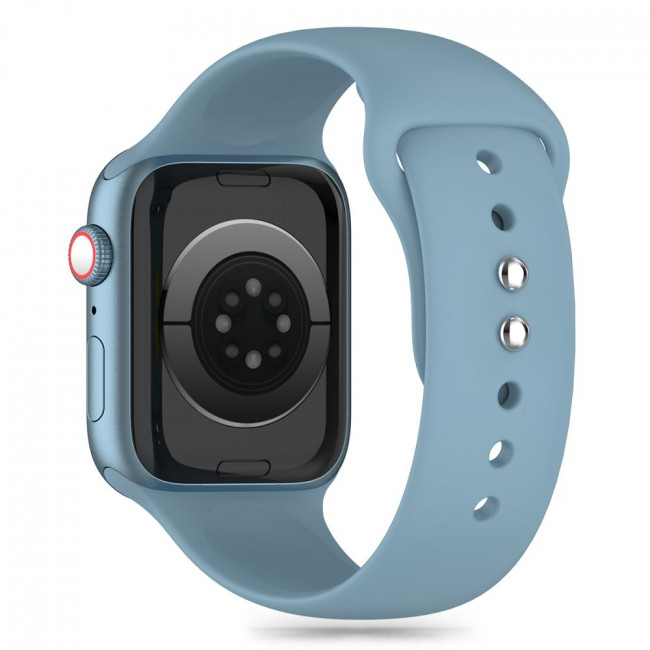 Tech-Protect Λουράκι Apple Watch 4 / 5 / 6 / 7 / 8 / 9 / 10 / SE / ULTRA 1 / ULTRA 2 - 44 / 45 / 46 / 49 mm Silicone Σιλικόνης - Winter Blue