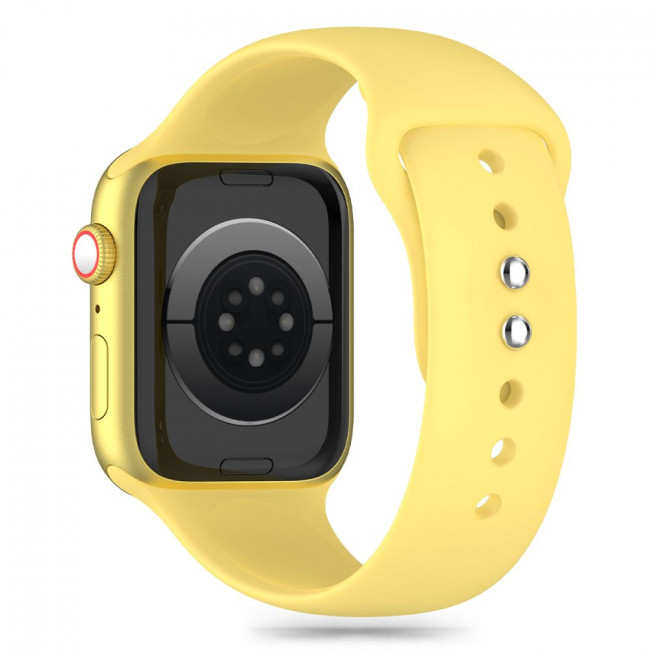 Tech-Protect Λουράκι Apple Watch 4 / 5 / 6 / 7 / 8 / 9 / 10 / SE / ULTRA 1 / ULTRA 2 - 44 / 45 / 46 / 49 mm Silicone Σιλικόνης - Canary Yellow