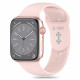 Tech-Protect Λουράκι Apple Watch 2 / 3 / 4 / 5 / 6 / 7 / 8 / 9 / SE / SE 2 - 38 / 40 / 41 mm Silicone Σιλικόνης - Light Pink