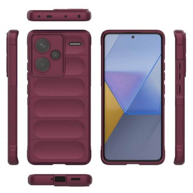 Techsuit Xiaomi Redmi Note 13 Pro+ 5G Magic Shield Θήκη Σιλικόνης TPU - Bordeaux