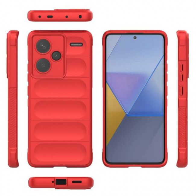 Techsuit Xiaomi Redmi Note 13 Pro+ 5G Magic Shield Θήκη Σιλικόνης TPU - Red