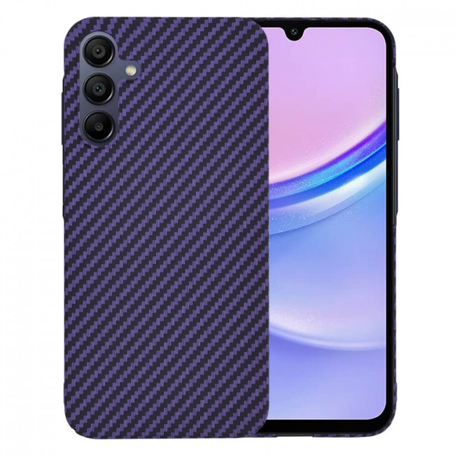 Techsuit Samsung Galaxy A15 4G / A15 5G Σκληρή Θήκη Carbonite FiberShell - Purple