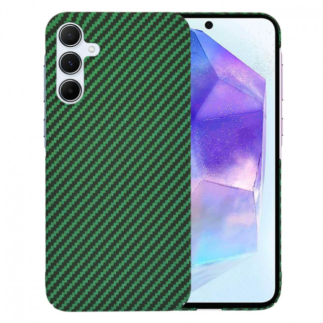 Techsuit Samsung Galaxy A55 5G Σκληρή Θήκη Carbonite FiberShell - Green