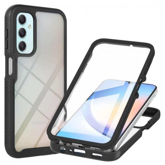 Techsuit Samsung Galaxy A25 5G - Defense360 Pro - Θήκη Full Body Case με Προστασία Οθόνης - Black