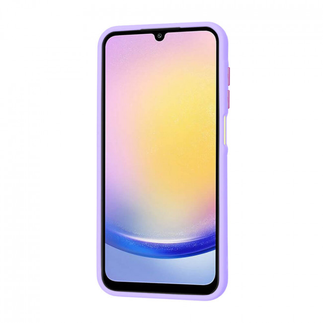 Techsuit Samsung Galaxy A25 5G - HaloFrost Series - Σκληρή Θήκη με Πλαίσιο Σιλικόνης - Light Purple