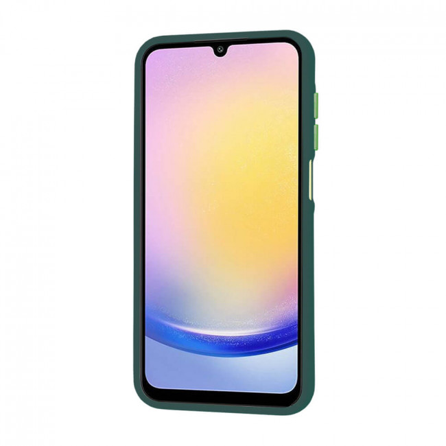 Techsuit Samsung Galaxy A25 5G - HaloFrost Series - Σκληρή Θήκη με Πλαίσιο Σιλικόνης - Midnight Green