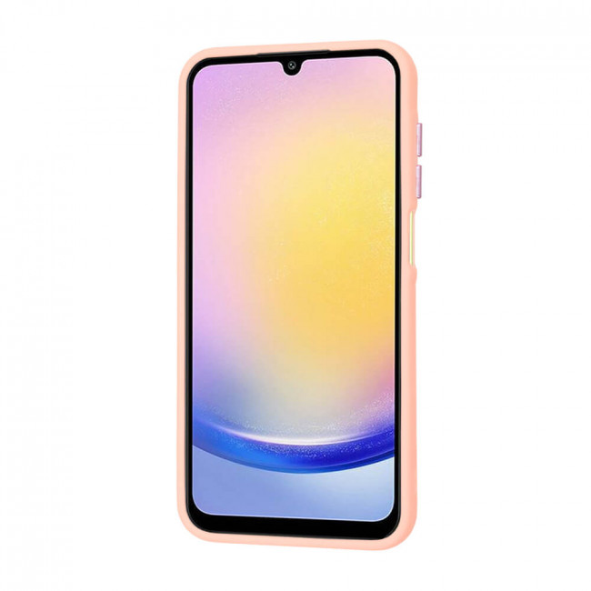 Techsuit Samsung Galaxy A25 5G - HaloFrost Series - Σκληρή Θήκη με Πλαίσιο Σιλικόνης - Pink