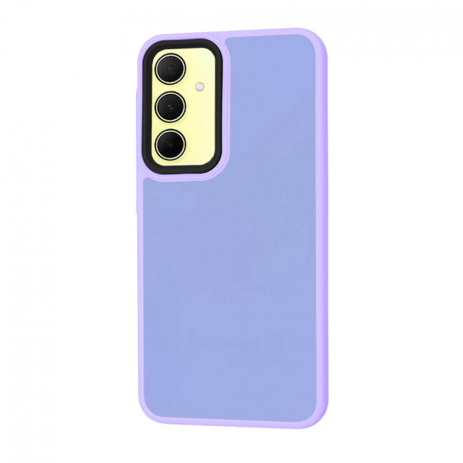 Techsuit Samsung Galaxy A35 5G - HaloFrost Series - Σκληρή Θήκη με Πλαίσιο Σιλικόνης - Light Purple