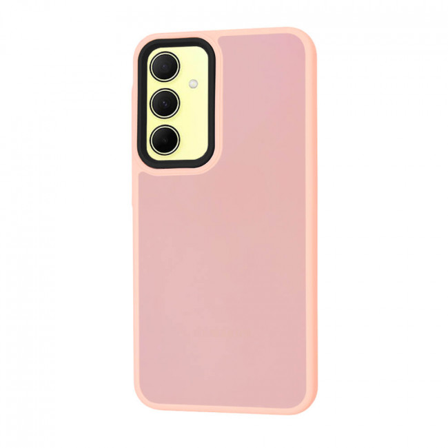 Techsuit Samsung Galaxy A35 5G - HaloFrost Series - Σκληρή Θήκη με Πλαίσιο Σιλικόνης - Pink