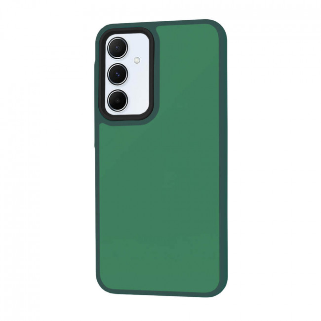 Techsuit Samsung Galaxy A55 5G - HaloFrost Series - Σκληρή Θήκη με Πλαίσιο Σιλικόνης - Midnight Green