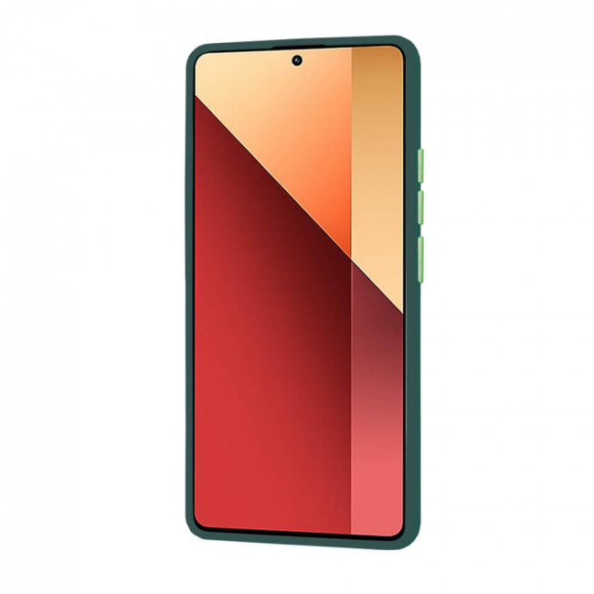 Techsuit Xiaomi Redmi Note 13 Pro 4G / Poco M6 Pro 4G - HaloFrost Series - Σκληρή Θήκη με Πλαίσιο Σιλικόνης - Midnight Green