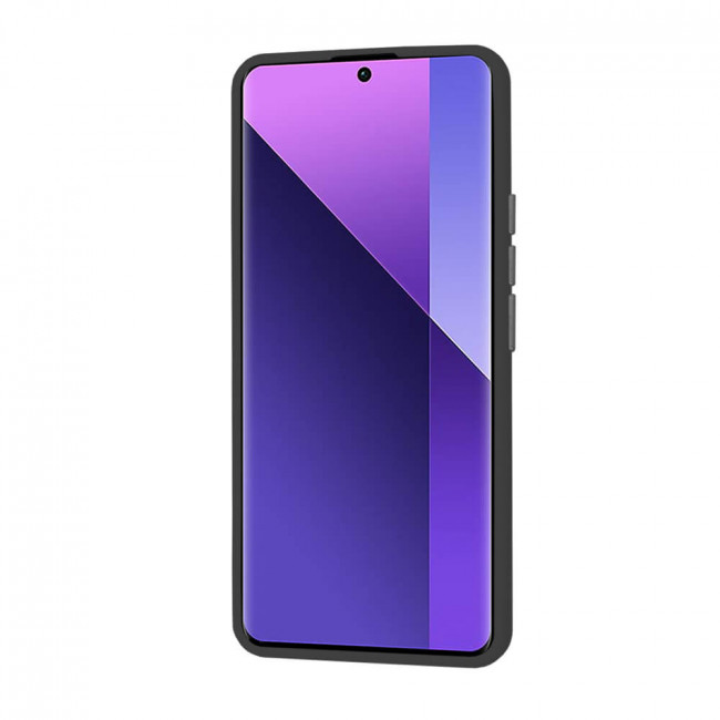 Techsuit Xiaomi Redmi Note 13 Pro+ 5G - HaloFrost Series - Σκληρή Θήκη με Πλαίσιο Σιλικόνης - Black