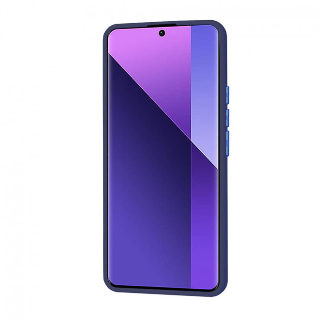 Techsuit Xiaomi Redmi Note 13 Pro+ 5G - HaloFrost Series - Σκληρή Θήκη με Πλαίσιο Σιλικόνης - Deep Blue