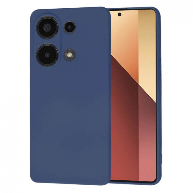 Techsuit Xiaomi Redmi Note 13 Pro 4G / Poco M6 Pro 4G SoftFlex Θήκη Σιλικόνης - Navy Blue