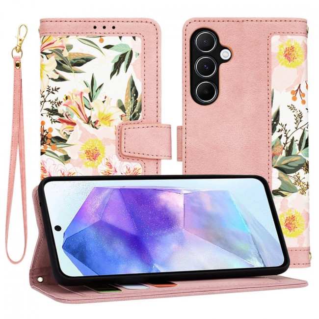 Techsuit Samsung Galaxy A55 5G - FlipCraft - Θήκη Βιβλίο από Δερματίνη - Sweetheart Pink