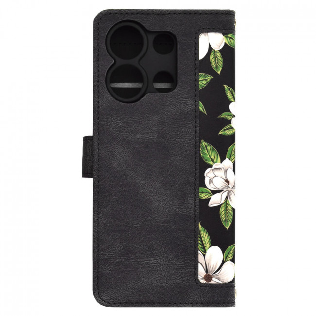 Techsuit Xiaomi Redmi Note 13 4G - FlipCraft - Θήκη Βιβλίο από Δερματίνη - Flowers of the Dawn