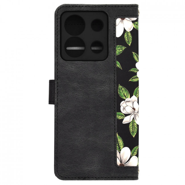 Techsuit Xiaomi Redmi Note 13 5G - FlipCraft - Θήκη Βιβλίο από Δερματίνη - Flowers of the Dawn