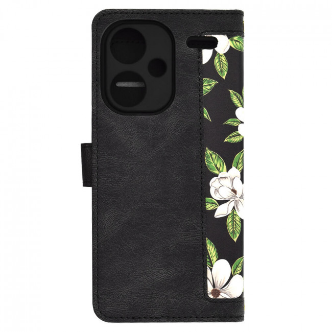 Techsuit Xiaomi Redmi Note 13 Pro+ 5G - FlipCraft - Θήκη Βιβλίο από Δερματίνη - Flowers of the Dawn