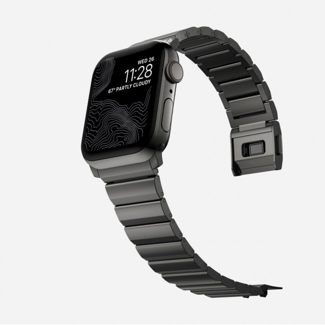 Tech-Protect Λουράκι Apple Watch 2 / 3 / 4 / 5 / 6 / 7 / 8 / 9 / SE / SE 2 / ULTRA / ULTRA 2 - 42 / 44 / 45 / 49 mm SteelBand από Ανοξείδωτο Ατσάλι - Black