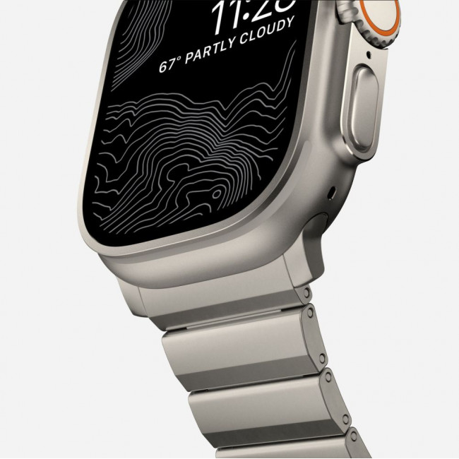 Tech-Protect Λουράκι Apple Watch 2 / 3 / 4 / 5 / 6 / 7 / 8 / 9 / SE / SE 2 / ULTRA / ULTRA 2 - 42 / 44 / 45 / 49 mm SteelBand από Ανοξείδωτο Ατσάλι - Titanium