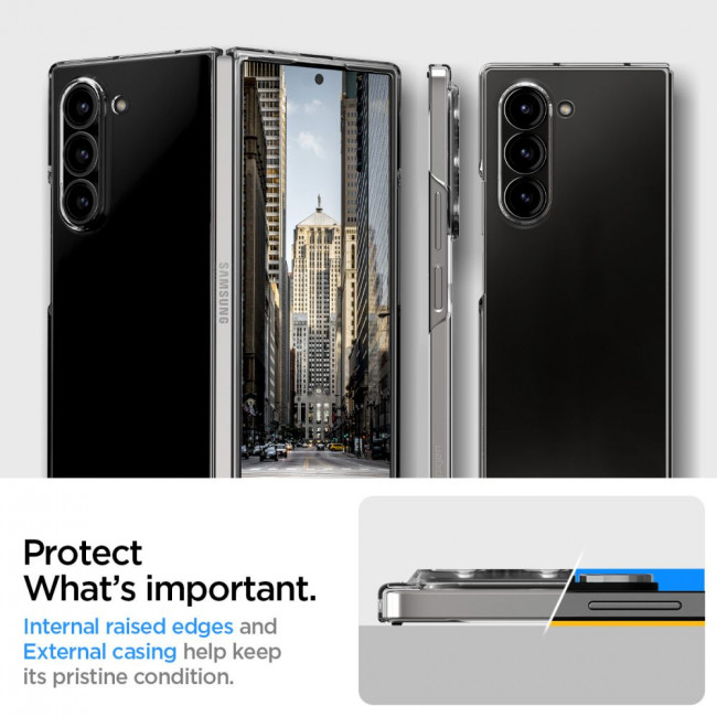 Spigen Samsung Galaxy Z Fold6 AirSkin Λεπτή Θήκη - Crystal Clear