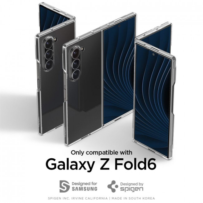 Spigen Samsung Galaxy Z Fold6 AirSkin Λεπτή Θήκη - Crystal Clear