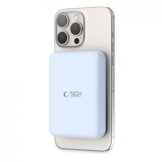 Tech-Protect PB11 Lifemag MagSafe PowerBank Μαγνητικό PowerBank Κινητού 10000 mAh - Blue