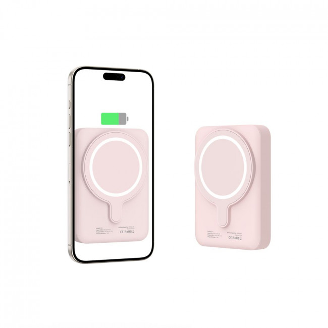 Tech-Protect PB11 Lifemag MagSafe PowerBank Μαγνητικό PowerBank Κινητού 10000 mAh - Pink