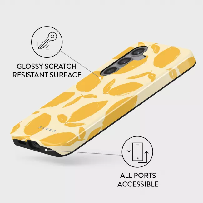 Burga Samsung Galaxy S24 Plus Fashion Tough Σκληρή Θήκη - Lemon Tart