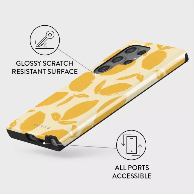 Burga Samsung Galaxy S24 Ultra Fashion Tough Σκληρή Θήκη - Lemon Tart