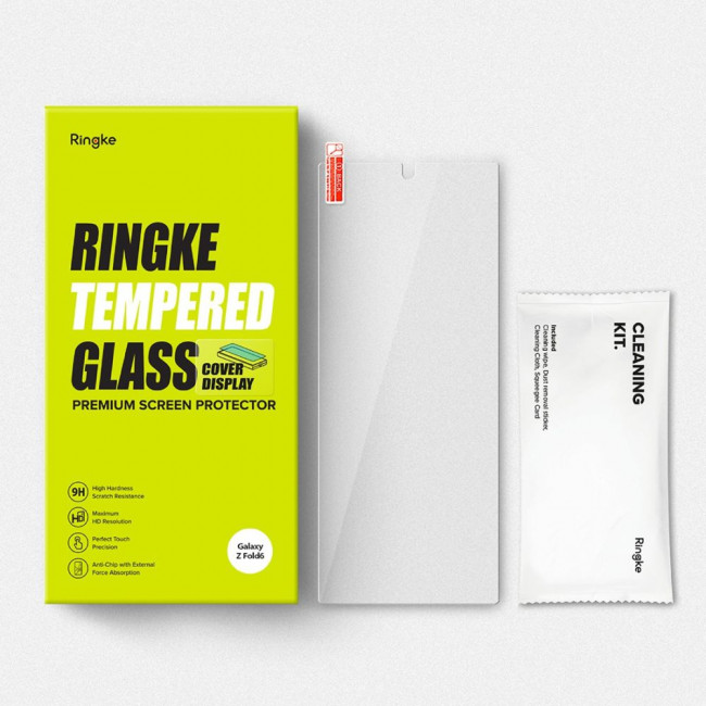 Ringke Samsung Galaxy Z Fold6 Cover Display Glass 9H Αντιχαρακτικό Γυαλί για την Εξωτερική Οθόνη - 2 Τεμάχια - Clear