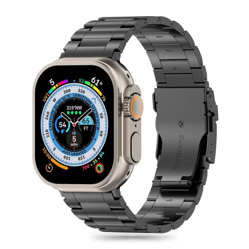 Tech-Protect Λουράκι Apple Watch 4 / 5 / 6 / 7 / 8 / 9 / SE / ULTRA 1 / ULTRA 2 - 42 / 44 / 45 / 49 mm Stainless Pro από Ανοξείδωτο Ατσάλι - Black