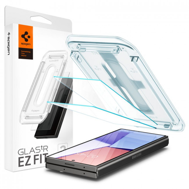 Spigen Samsung Galaxy Z Fold6 Glas.TR EZ Fit 2.5D 9H Tempered Glass Αντιχαρακτικό Γυαλί Οθόνης - 2 Τεμάχια - Clear - AGL07969