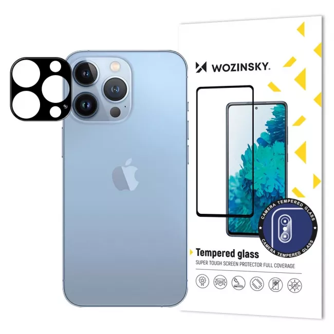 Wozinsky iPhone 16 Pro Αντιχαρακτικό Γυαλί 9H για την Κάμερα - Black