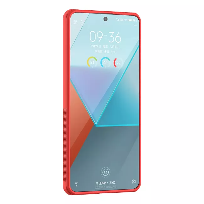 Nillkin Xiaomi Redmi Note 13 Pro 5G / Xiaomi Poco X6 5G Super Frosted Shield Pro Σκληρή Θήκη με Πλαίσιο Σιλικόνης - Red