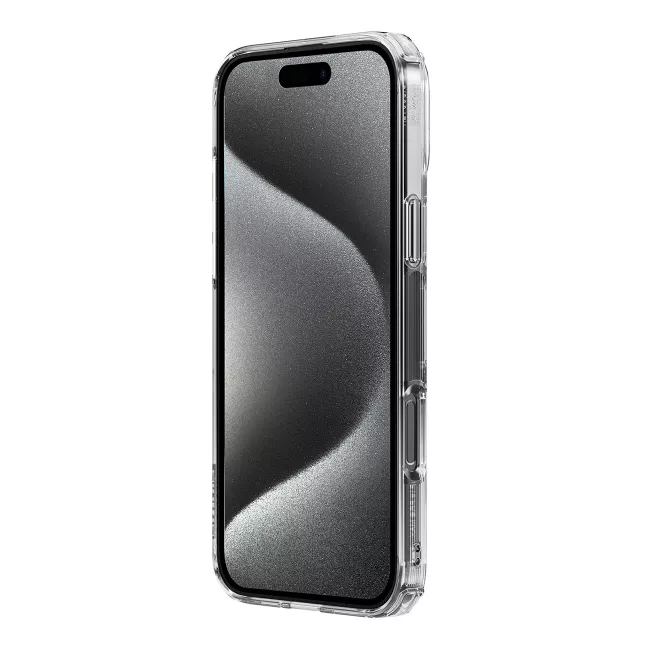 Nillkin iPhone 16 Pro Nature Pro - Σκληρή Θήκη με Πλαίσιο Σιλικόνης - Διάφανη / White