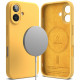 Ringke iPhone 16 Silicone Magnetic MagSafe Case Θήκη Σιλικόνης με MagSafe - Yellow