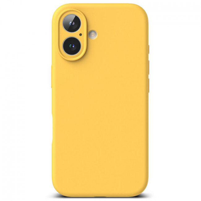 Ringke iPhone 16 Silicone Magnetic MagSafe Case Θήκη Σιλικόνης με MagSafe - Yellow