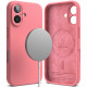 Ringke iPhone 16 Silicone Magnetic MagSafe Case Θήκη Σιλικόνης με MagSafe - Pink