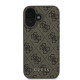 Guess iPhone 16 Plus - 4G Classic - Σκληρή Θήκη με Επένδυση Συνθετικού Δέρματος - Brown - GUHCP16MG4GFBR