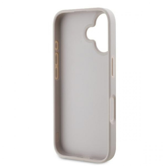 Guess iPhone 16 Plus - 4G Classic - Σκληρή Θήκη με Επένδυση Συνθετικού Δέρματος - Pink - GUHCP16MG4GFPI