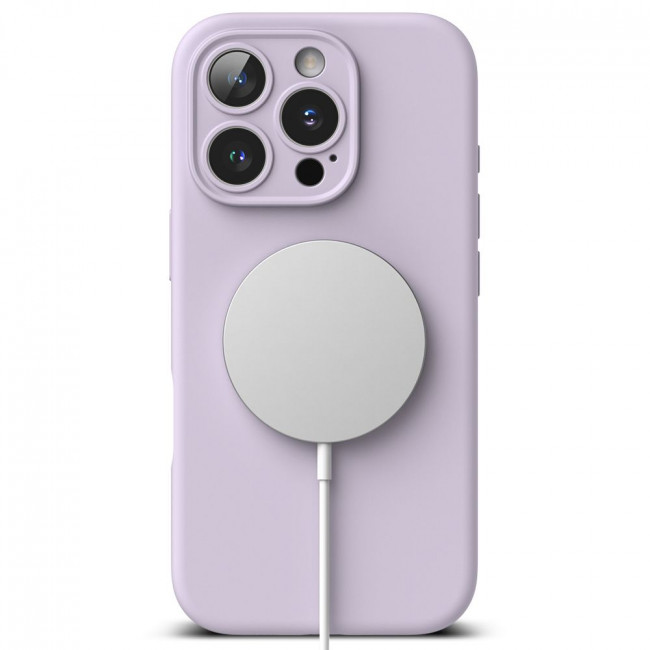 Ringke iPhone 16 Pro Max Silicone Magnetic MagSafe Case Θήκη Σιλικόνης με MagSafe - Light Purple